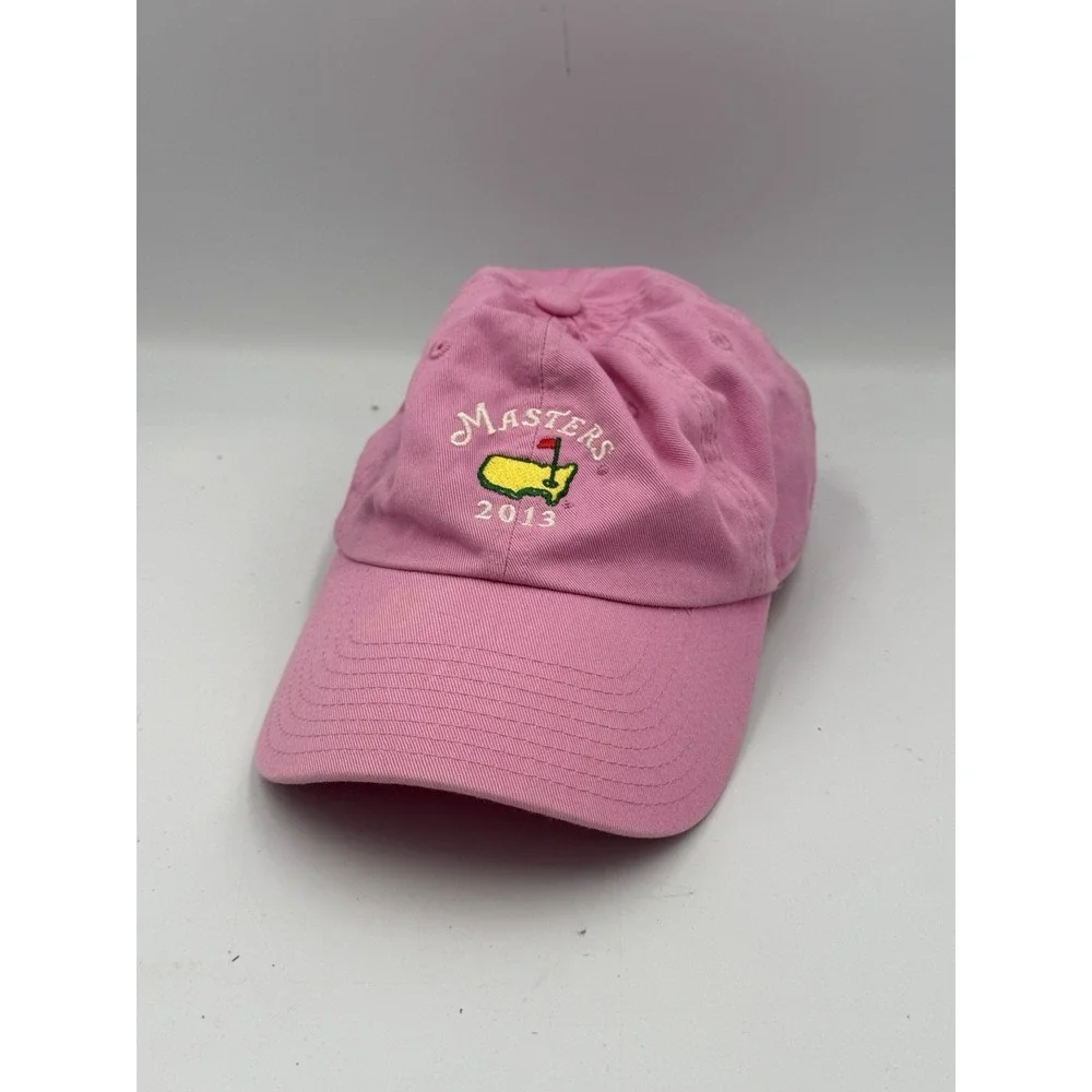 2013 Masters Golf Tournament Augusta National Pink Logo Cap Hat Adjustable